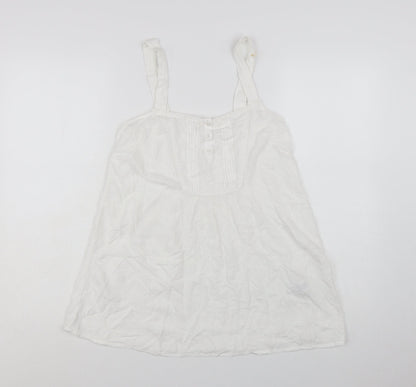Marks and Spencer Women’s Ivory Embroidered Camisole Top UK 10