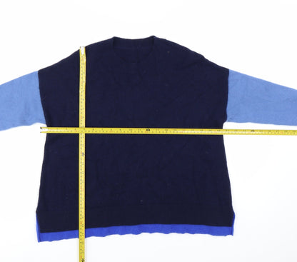 A.T Atsushi Takahama Women's Blue Cashmere Jumper Size 8