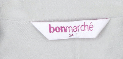 bonmarché Women’s Grey Suede Look Zip Jacket Size 24 Plus