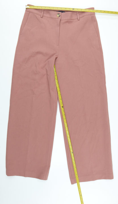 Marks and Spencer Women Brown Size 16 Wide-Leg Trousers