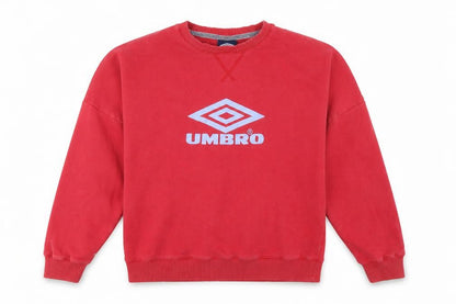 Umbro Womens Red XS Pullover Crew Neck Cotton Sweatshirt