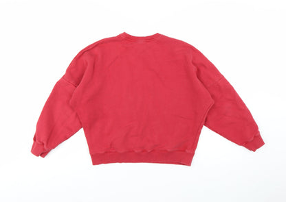 Umbro Womens Red XS Pullover Crew Neck Cotton Sweatshirt