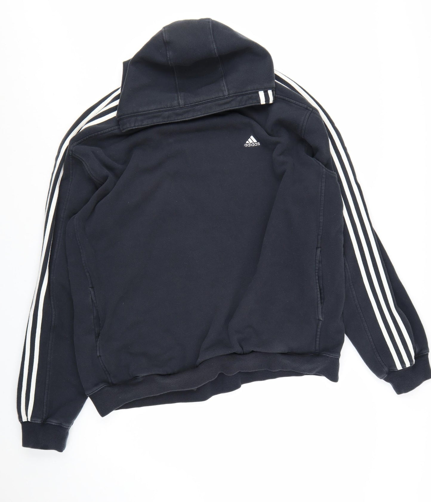 Adidas Men's Black 2XL Pullover Hoodie Fleece Sportswear