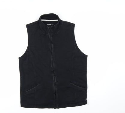 Dash Women’s Black Size 18 Full Zip Vest Hoodie Sleeveless Sweatshirt
