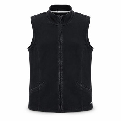 Dash Women’s Black Size 18 Full Zip Vest Hoodie Sleeveless Sweatshirt