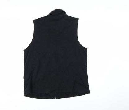 Dash Women’s Black Size 18 Full Zip Vest Hoodie Sleeveless Sweatshirt