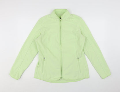 Marks and Spencer Women Pale Green Fleece Zip Jacket Size 12