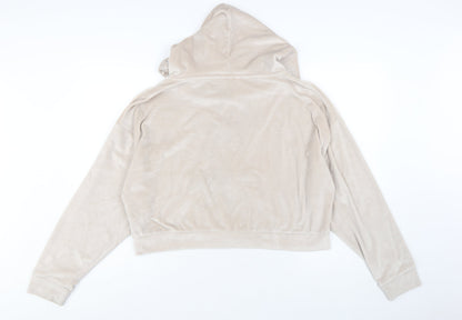 Boux Avenue Women’s Beige Velour Full Zip Hoodie UK 18