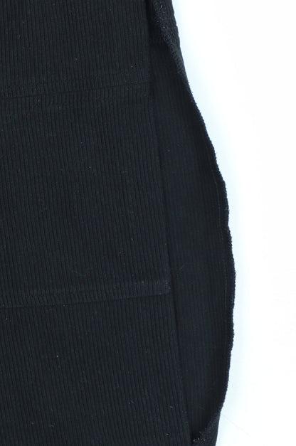 Boden Women Black Shift Dress Size 12L 3/4 Sleeve Knee Length Workwear