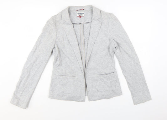 Hilfiger Denim Women's Grey Blazer Jacket Size S Tailored Casual