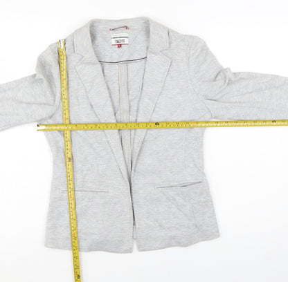 Hilfiger Denim Women's Grey Blazer Jacket Size S Tailored Casual
