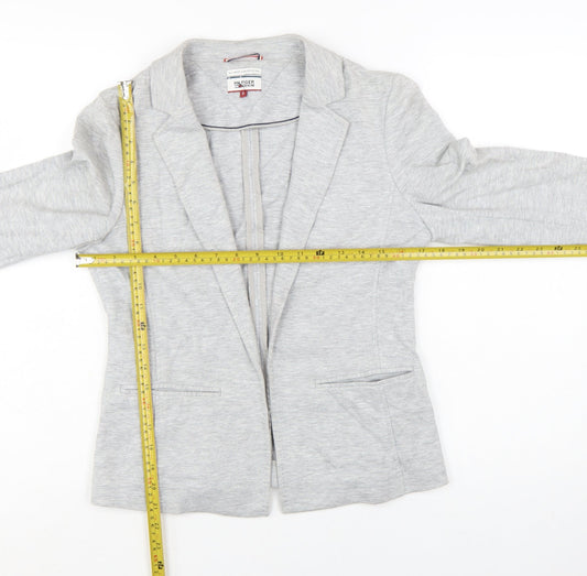 Hilfiger Denim Women's Grey Blazer Jacket Size S Tailored Casual