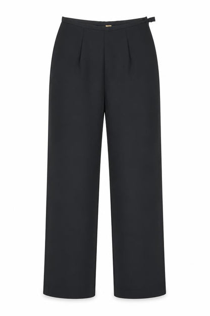 Marks & Spencer Women’s Black Size 8 Pleated Regular Fit Trousers
