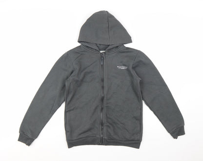 McKenzie Boys Grey Full Zip Hoodie 13-15 Years Cotton Blend Sportswear