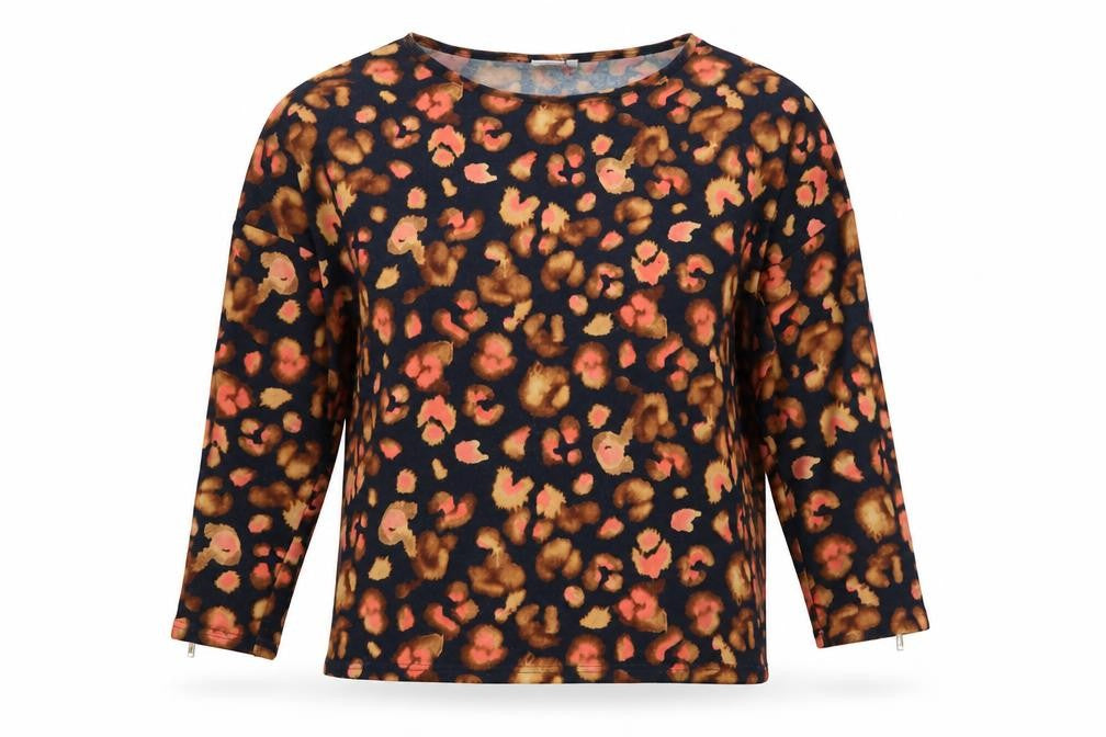 Sonder Studio Women’s Multicoloured Leopard Print Tunic Blouse UK10