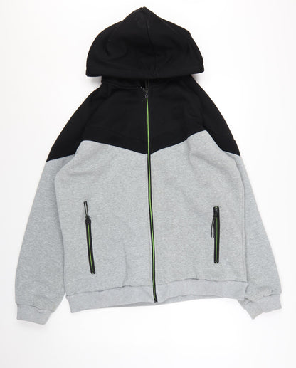 Everlast Men’s Grey Full Zip Hoodie 2XL Sports Fleece