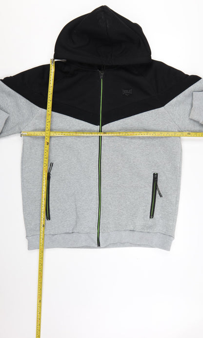 Everlast Men’s Grey Full Zip Hoodie 2XL Sports Fleece