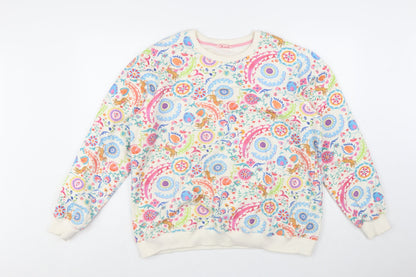 Strong Girls Club Women’s Multicoloured Floral Pullover Sweatshirt Size M