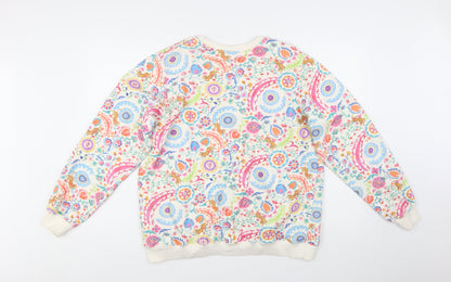 Strong Girls Club Women’s Multicoloured Floral Pullover Sweatshirt Size M