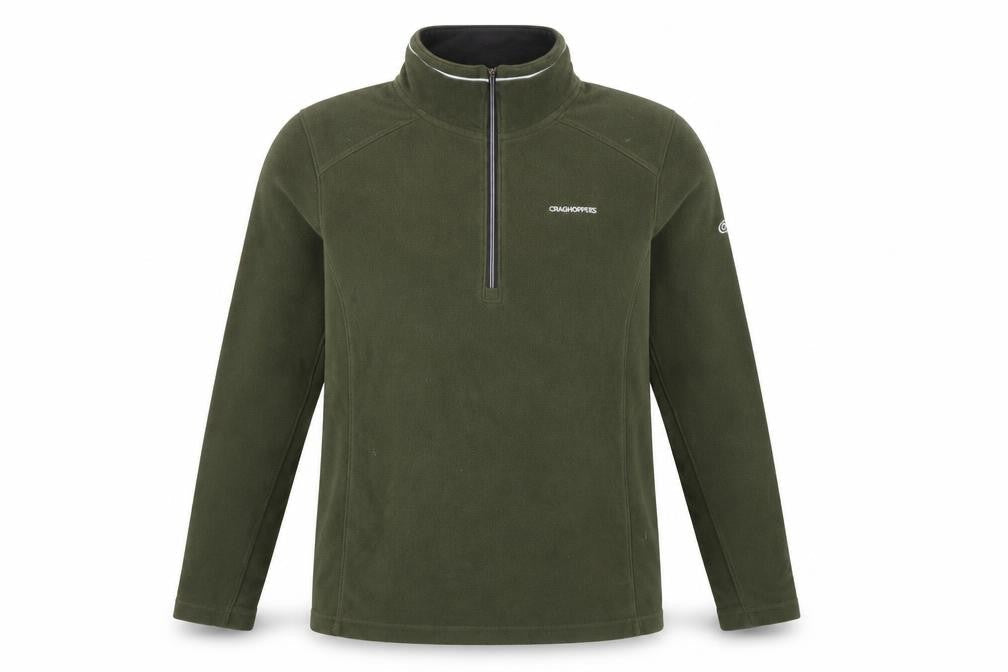 Craghoppers Men's Green Fleece 1/4 Zip Pullover Sweatshirt M