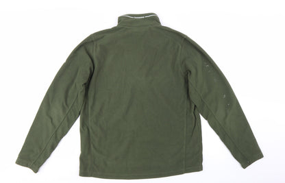 Craghoppers Men's Green Fleece 1/4 Zip Pullover Sweatshirt M
