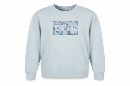 Levi's Women's Blue XL Pullover Sweatshirt with Floral Logo