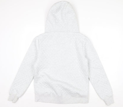 Brakeburn Women’s Grey Quilted Full Zip Hoodie Size 12