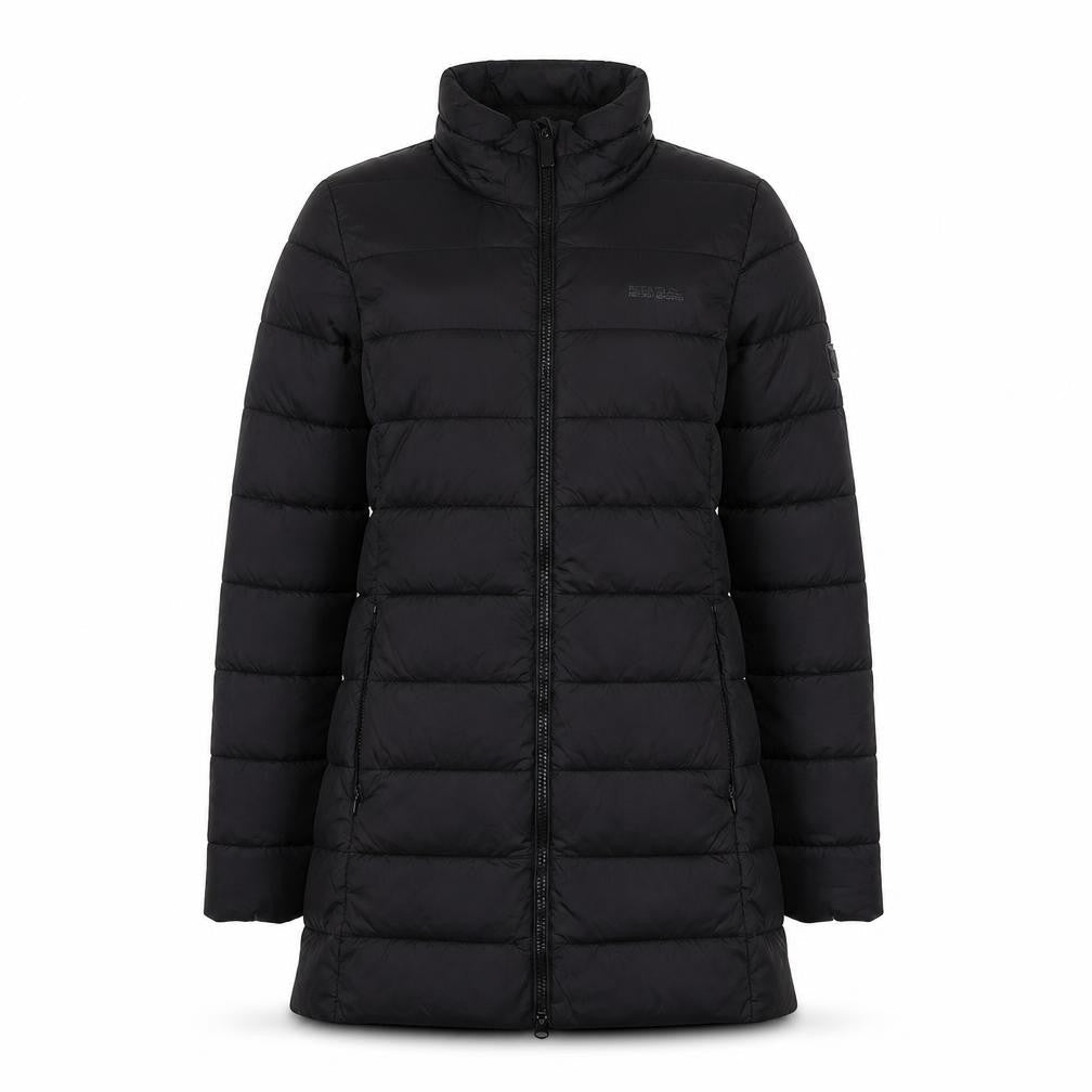 Regatta Womens Black Long Puffer Coat Size 8 Water Resistant