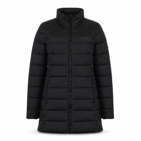 Regatta Womens Black Long Puffer Coat Size 8 Water Resistant