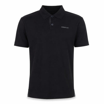 Donnay Men's Black Polo Shirt M Regular Fit Sports Top