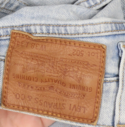 Levi's 502 Men's Light Blue Straight Denim Jeans W38 L34