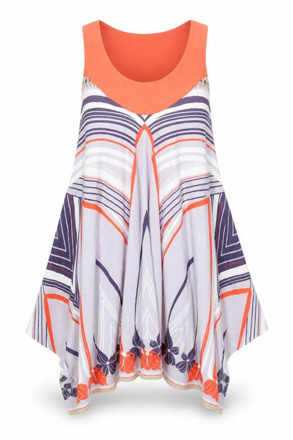 Ted Baker Womens Multicoloured Geometric Halter Tank Top Size 8