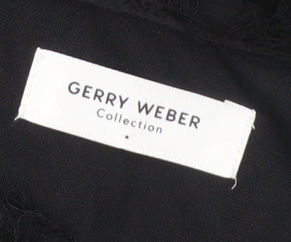 Gerry Weber Women’s Black Textured Shift Dress Size 14 Formal