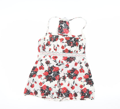 Red Herring Women's Multicoloured Floral Halter Camisole Top Size 10
