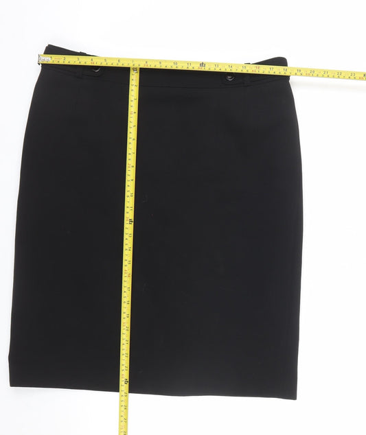 Eastex Women's Black Size 16 Knee Length Pencil Skirt