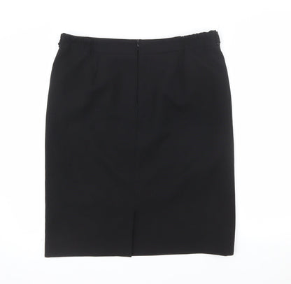 Eastex Women's Black Size 16 Knee Length Pencil Skirt
