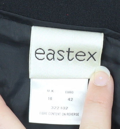 Eastex Women's Black Size 16 Knee Length Pencil Skirt