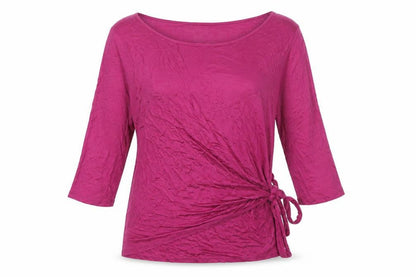 Phase Eight Women's Pink Wrap Blouse Size 14 Viscose 3/4 Sleeve