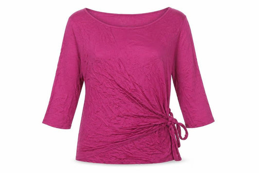 Phase Eight Women's Pink Wrap Blouse Size 14 Viscose 3/4 Sleeve