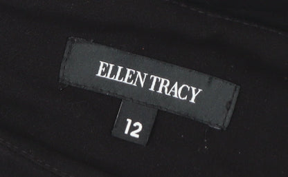 Ellen Tracy Womens Black Size 12 Fit & Flare Sleeveless Dress