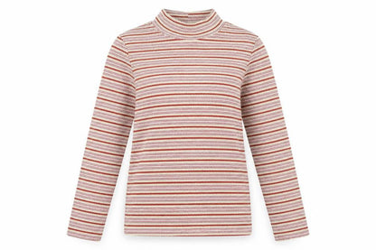 Next Women’s Multicoloured Striped Mock Neck Long Sleeve Top Size 6