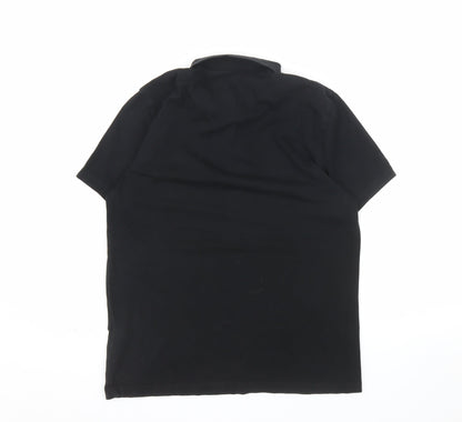 ASOS Men's Black Regular Fit Short Sleeve Polo Shirt Size M