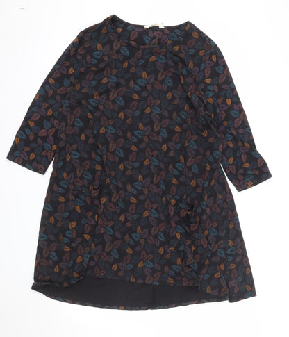 Seasalt Cornwall Women’s Multicoloured Leaf Shift Dress Size 14