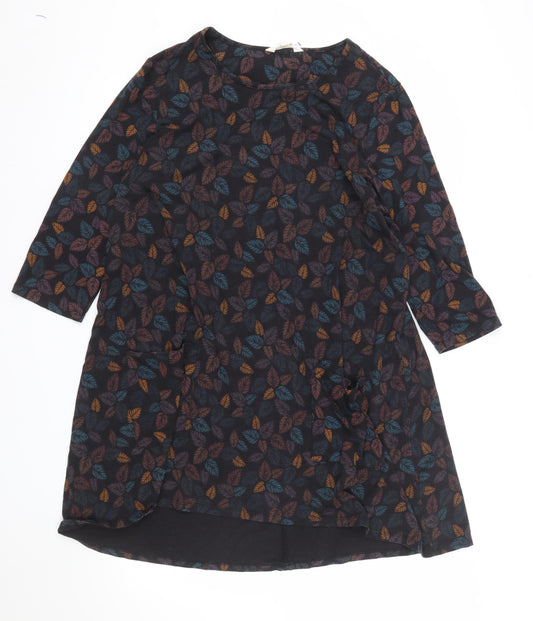 Seasalt Cornwall Women’s Multicoloured Leaf Shift Dress Size 14