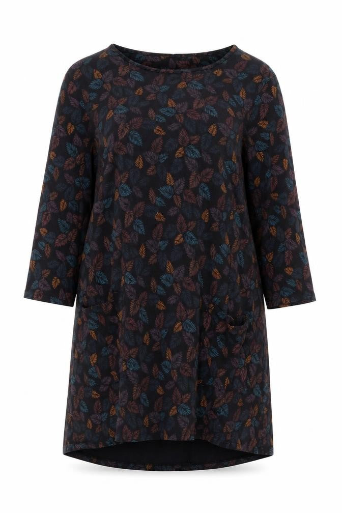 Seasalt Cornwall Women’s Multicoloured Leaf Shift Dress Size 14