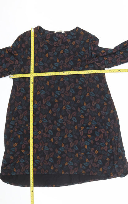 Seasalt Cornwall Women’s Multicoloured Leaf Shift Dress Size 14
