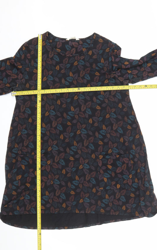 Seasalt Cornwall Women’s Multicoloured Leaf Shift Dress Size 14