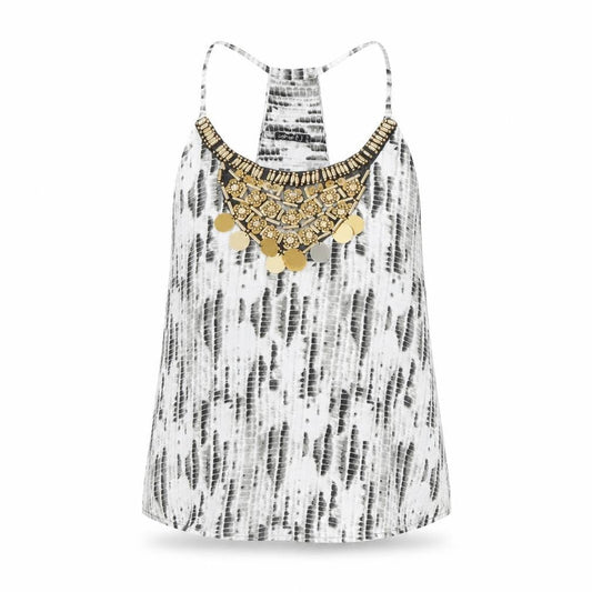 Boohoo Petite Women's Black Halter Beaded Camisole Top UK 10
