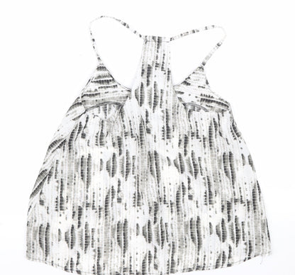 Boohoo Petite Women's Black Halter Beaded Camisole Top UK 10