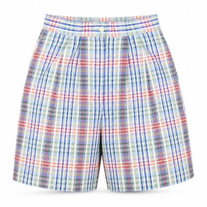 Next Womens Multicoloured Cotton Blend Pleated Chino Shorts Size 12